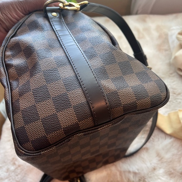 EUC Louis Vuitton Speedy 30 Damier Ebene with shoulder strap - Picture 2 of 9